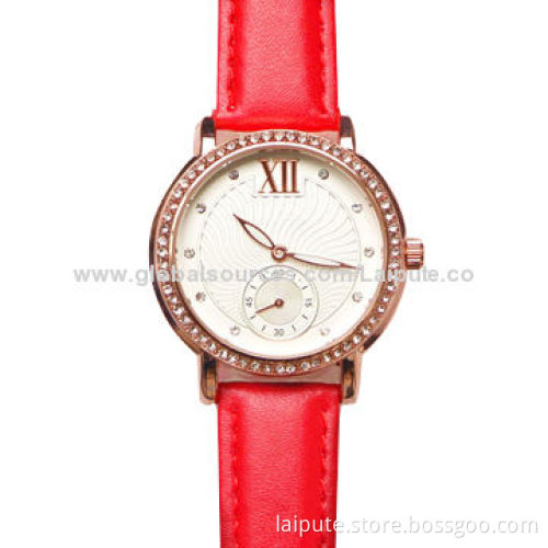 Fashionable Leather Strap Ladies Watch, Nice Choice for Girl FriendsNew